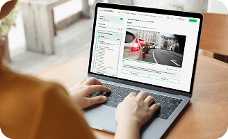 Online lectures for the driving license